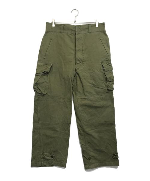 VINTAGE MILITARY（ヴィンテージ ミリタリー）VINTAGE MILITARY (ヴィンテージ ミリタリー) FRENCH MILITARY M-47 カーゴパンツ グリーン サイズ:不明の古着・服飾アイテム