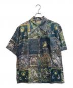 ross sutherrlandロスサザーランド）の古着「総柄シャツ」｜グリーン