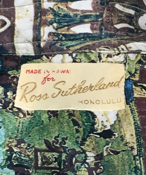 ross sutherrland（ロスサザーランド）ross sutherrland (ロスサザーランド) 総柄シャツ グリーン サイズ:不明の古着・服飾アイテム