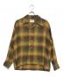 TOWN CRAFT（タウンクラフト）の古着「レーヨンチェックシャツ」｜イエロー