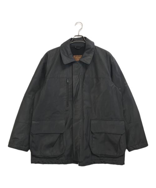 LEFT HAND by Massimo Osti（レフトハンドバイマッシモオスティ）LEFT HAND by Massimo Osti (レフトハンドバイマッシモオスティ) Vinyl/poly unique fabric design blouson ブラック サイズ:48の古着・服飾アイテム