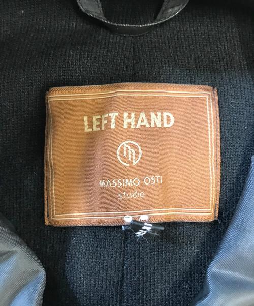 LEFT HAND by Massimo Osti（レフトハンドバイマッシモオスティ）LEFT HAND by Massimo Osti (レフトハンドバイマッシモオスティ) Vinyl/poly unique fabric design blouson ブラック サイズ:48の古着・服飾アイテム