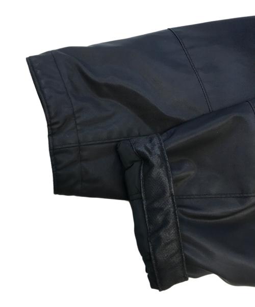 LEFT HAND by Massimo Osti（レフトハンドバイマッシモオスティ）LEFT HAND by Massimo Osti (レフトハンドバイマッシモオスティ) Vinyl/poly unique fabric design blouson ブラック サイズ:48の古着・服飾アイテム