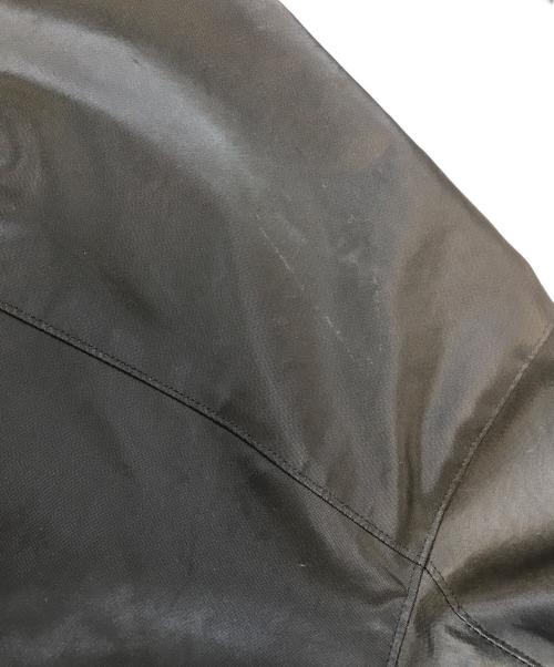 LEFT HAND by Massimo Osti（レフトハンドバイマッシモオスティ）LEFT HAND by Massimo Osti (レフトハンドバイマッシモオスティ) Vinyl/poly unique fabric design blouson ブラック サイズ:48の古着・服飾アイテム