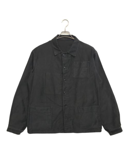 VINTAGE（ヴィンテージ）VINTAGE (ヴィンテージ) ブラックモールスキンジャケット ブラック サイズ:50の古着・服飾アイテム