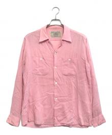 MOYANA by New Era（MOYANA by New Era）の古着「レーヨンシャツ」｜ピンク