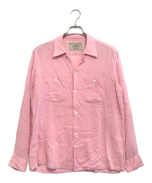 MOYANA by New Era（MOYANA by New Era）MOYANA by New Era (MOYANA by New Era) レーヨンシャツ ピンク サイズ:不明の古着・服飾アイテム