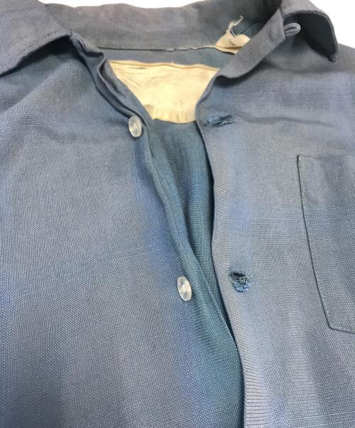 VINTAGE（ヴィンテージ）VINTAGE (ヴィンテージ) レーヨン混シャツ ブルー サイズ:不明の古着・服飾アイテム