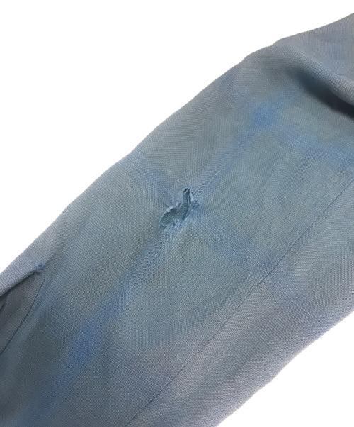 VINTAGE（ヴィンテージ）VINTAGE (ヴィンテージ) レーヨン混シャツ ブルー サイズ:不明の古着・服飾アイテム