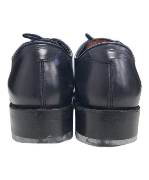 RAF SIMONS（ラフシモンズ）RAF SIMONS (ラフシモンズ) ハーフゴールドチェーンダービーシューズ ブラック サイズ:40の古着・服飾アイテム