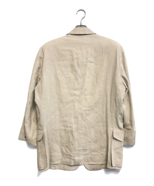 GIANNI VERSACE（ジャンニ・ヴェルサーチ）GIANNI VERSACE (ジャンニ・ヴェルサーチ) リネンジャケット ベージュ サイズ:Mの古着・服飾アイテム