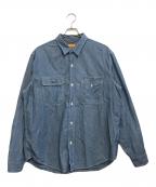 HUMAN MADEヒューマンメイド）の古着「CHAMBRAY SHIRT」｜ブルー