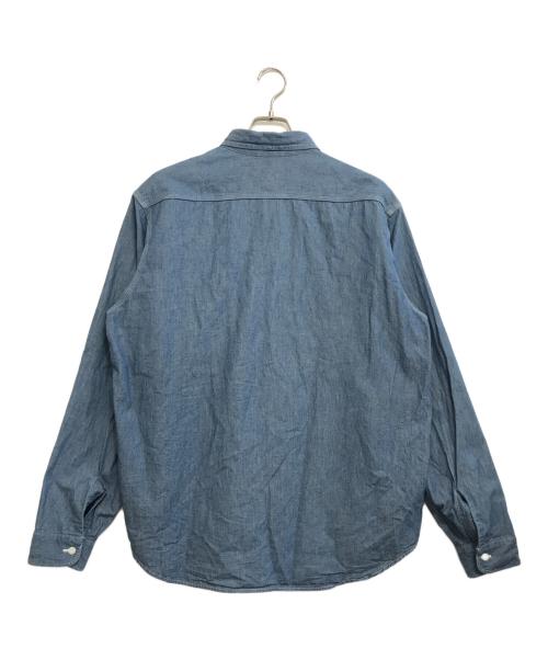 HUMAN MADE（ヒューマンメイド）HUMAN MADE (ヒューマンメイド) CHAMBRAY SHIRT ブルー サイズ:XXLの古着・服飾アイテム
