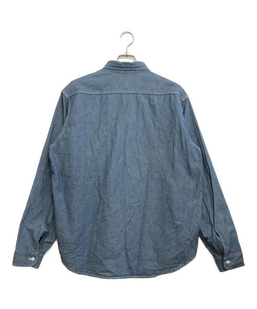 HUMAN MADE（ヒューマンメイド）HUMAN MADE (ヒューマンメイド) CHAMBRAY SHIRT ブルー サイズ:XXLの古着・服飾アイテム
