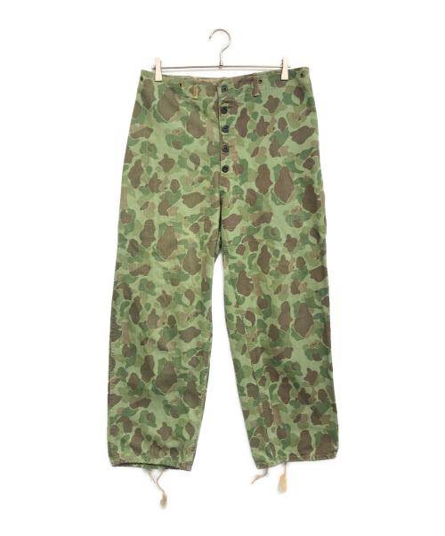 VINTAGE MILITARY（ヴィンテージ ミリタリー）VINTAGE MILITARY (ヴィンテージ ミリタリー) USMC P-44 ダックハンターカモパンツ グリーン サイズ:表記なしの古着・服飾アイテム