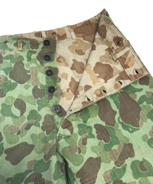 VINTAGE MILITARY（ヴィンテージ ミリタリー）VINTAGE MILITARY (ヴィンテージ ミリタリー) USMC P-44 ダックハンターカモパンツ グリーン サイズ:表記なしの古着・服飾アイテム