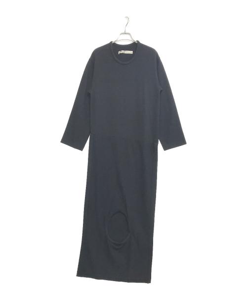 COMME des GARCONS（コムデギャルソン）COMME des GARCONS (コムデギャルソン) 80's ウールニット変形ワンピース ブラック サイズ:不明の古着・服飾アイテム