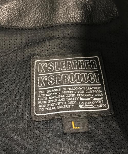 KADOYA（カドヤ）KADOYA (カドヤ) シングルライダースジャケット ブラック サイズ:Ⅼの古着・服飾アイテム