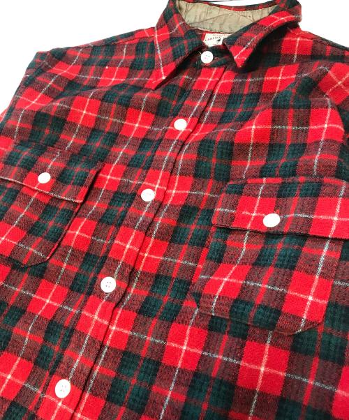 MAINE GUIDE（メイン ガイド）MAINE GUIDE (メイン ガイド) マチ付きウールシャツ レッド サイズ:表記なしの古着・服飾アイテム