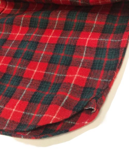 MAINE GUIDE（メイン ガイド）MAINE GUIDE (メイン ガイド) マチ付きウールシャツ レッド サイズ:表記なしの古着・服飾アイテム