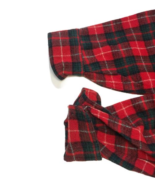 MAINE GUIDE（メイン ガイド）MAINE GUIDE (メイン ガイド) マチ付きウールシャツ レッド サイズ:表記なしの古着・服飾アイテム