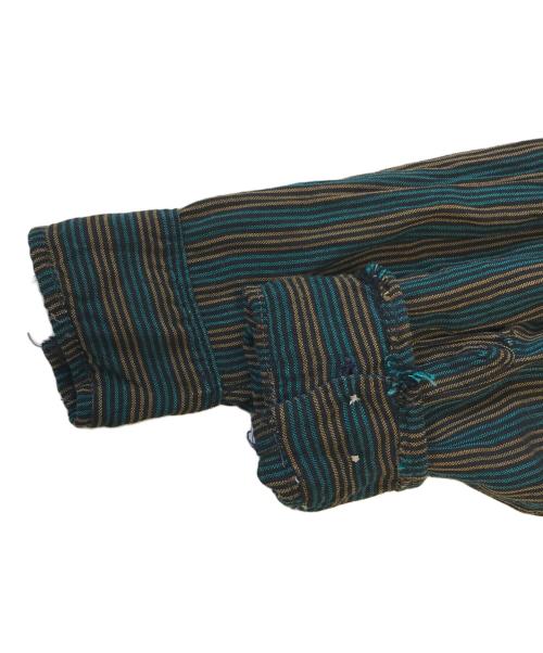 RUGBY（ラグビー）RUGBY (ラグビー) ストライプ柄レーヨンシャツ マルチカラー サイズ:Lの古着・服飾アイテム