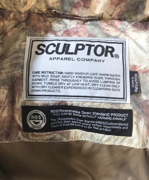 sculptor（スカルプター）sculptor (スカルプター) 101 RDS Ellipse Oversized Puffer Down Ca mo Flower グリーン サイズ:XLの古着・服飾アイテム