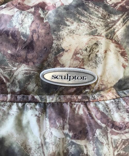 sculptor（スカルプター）sculptor (スカルプター) 101 RDS Ellipse Oversized Puffer Down Ca mo Flower グリーン サイズ:XLの古着・服飾アイテム