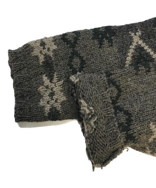 RALPH LAUREN（ラルフローレン）RALPH LAUREN (ラルフローレン) ネイティブ柄ハイネックニット オリーブ サイズ:Mの古着・服飾アイテム