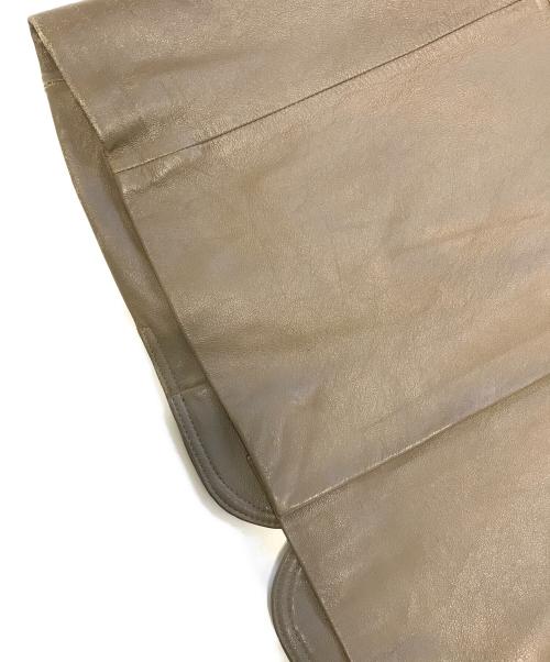 BALMAIN（バルマン）BALMAIN (バルマン) レザーテーラードジャケット ブラウン サイズ:Mの古着・服飾アイテム