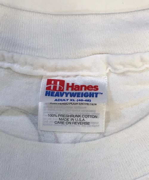 Hanes（ヘインズ）Hanes (ヘインズ) プリントTシャツ ホワイト サイズ:XLの古着・服飾アイテム