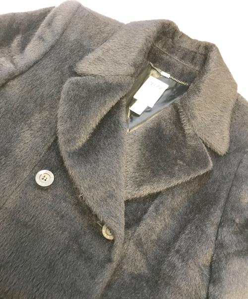 CELINE（セリーヌ）CELINE (セリーヌ) ファーロングコート ブラック サイズ:40の古着・服飾アイテム