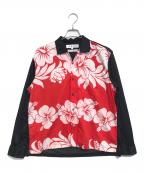 COMME des GARCONS SHIRTコムデギャルソンシャツ）の古着「切替アロハシャツ」｜ブラック