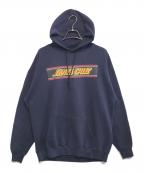 SANTA CRUZサンタクルーズ）の古着「袖プリントパーカー」｜ネイビー