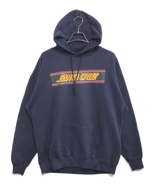 SANTA CRUZ（サンタクルーズ）SANTA CRUZ (サンタクルーズ) 袖プリントパーカー ネイビー サイズ:XLの古着・服飾アイテム