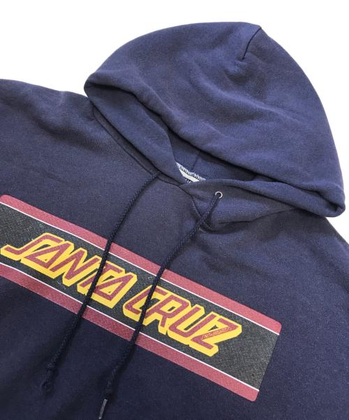 SANTA CRUZ（サンタクルーズ）SANTA CRUZ (サンタクルーズ) 袖プリントパーカー ネイビー サイズ:XLの古着・服飾アイテム
