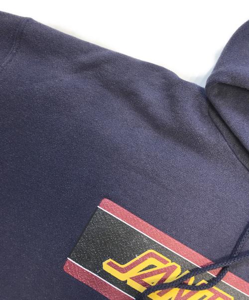 SANTA CRUZ（サンタクルーズ）SANTA CRUZ (サンタクルーズ) 袖プリントパーカー ネイビー サイズ:XLの古着・服飾アイテム