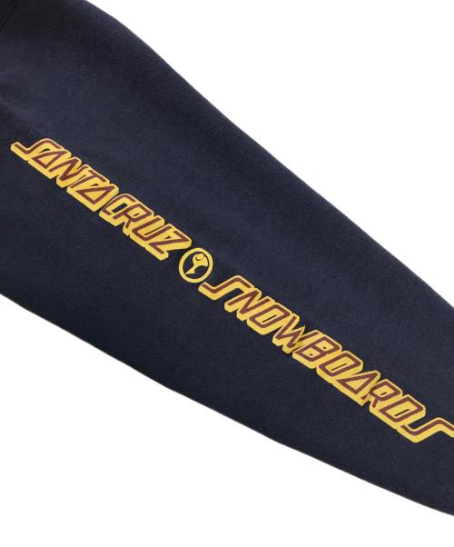 SANTA CRUZ（サンタクルーズ）SANTA CRUZ (サンタクルーズ) 袖プリントパーカー ネイビー サイズ:XLの古着・服飾アイテム