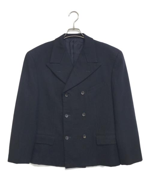 COMME des GARCONS HOMME PLUS（コムデギャルソンオムプリュス）COMME des GARCONS HOMME PLUS (コムデギャルソンオムプリュス) ダブル6Bテーラードジャケット ネイビー サイズ:Sの古着・服飾アイテム