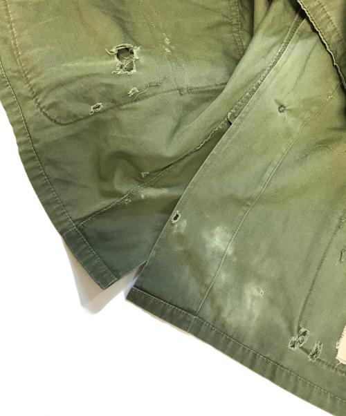 VINTAGE MILITARY（ヴィンテージ ミリタリー）VINTAGE MILITARY (ヴィンテージ ミリタリー) US ARMY ジャングルファティーグジャケット オリーブ サイズ:L-Rの古着・服飾アイテム