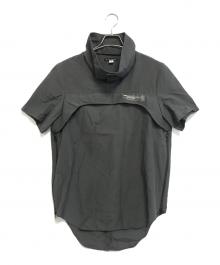 NU/KE（ニューク）の古着「OFF-NECK TECH NYLON CUTSEW」｜グレー