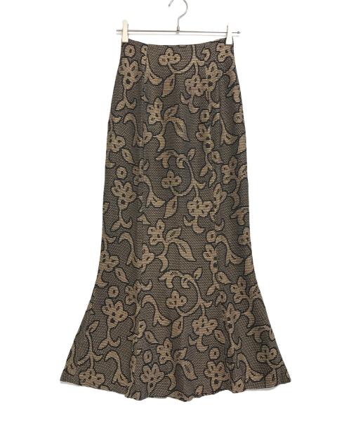 TODAYFUL（トゥデイフル）TODAYFUL (トゥデイフル) Jacquard Leaf Pencilskirt ブラック サイズ:38 未使用品の古着・服飾アイテム