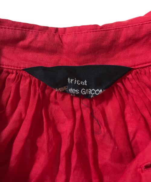 tricot COMME des GARCONS（トリココムデギャルソン）tricot COMME des GARCONS (トリココムデギャルソン) 半袖ブラウス レッド サイズ:Sの古着・服飾アイテム