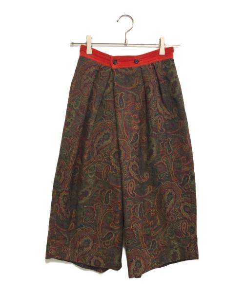 COMME des GARCONS（コムデギャルソン）COMME des GARCONS (コムデギャルソン) ペイズリー柄サルエルパンツ マルチカラー サイズ:Sの古着・服飾アイテム