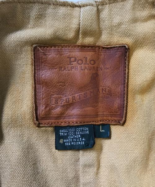 POLO RALPH LAUREN（ポロ・ラルフローレン）POLO RALPH LAUREN (ポロ・ラルフローレン) ハンティングベスト ベージュ サイズ:Lの古着・服飾アイテム