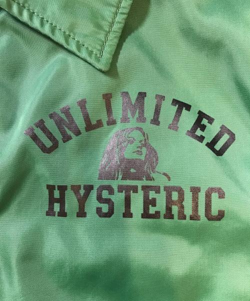 Hysteric Glamour（ヒステリックグラマー）Hysteric Glamour (ヒステリックグラマー) コーチジャケット グリーン サイズ:Smalの古着・服飾アイテム