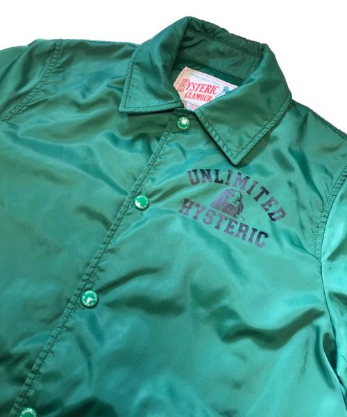 Hysteric Glamour（ヒステリックグラマー）Hysteric Glamour (ヒステリックグラマー) コーチジャケット グリーン サイズ:Smalの古着・服飾アイテム