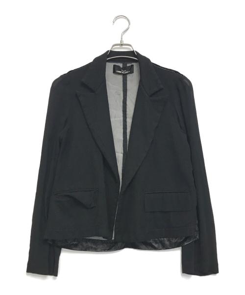 tricot COMME des GARCONS（トリココムデギャルソン）tricot COMME des GARCONS (トリココムデギャルソン) 異素材切替テーラードジャケット ブラック サイズ:表記なしの古着・服飾アイテム