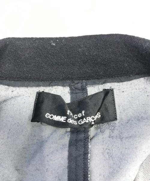 tricot COMME des GARCONS（トリココムデギャルソン）tricot COMME des GARCONS (トリココムデギャルソン) 異素材切替テーラードジャケット ブラック サイズ:表記なしの古着・服飾アイテム
