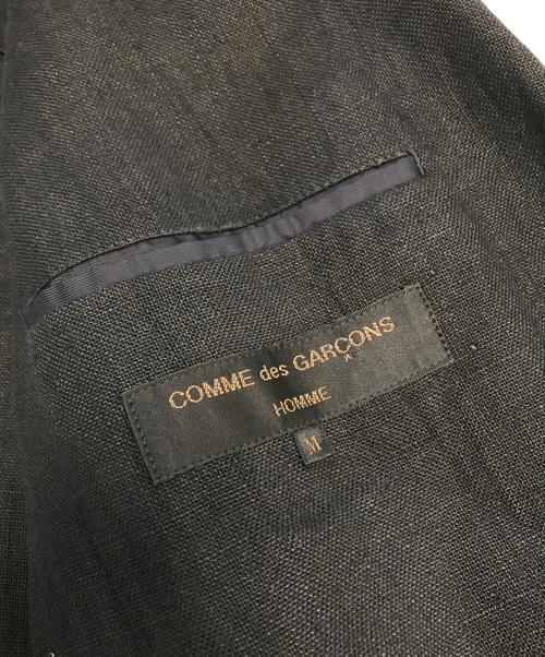 COMME des GARCONS HOMME（コムデギャルソン オム）COMME des GARCONS HOMME (コムデギャルソン オム) 2Bリネンテーラードジャケット ブラック サイズ:Mの古着・服飾アイテム
